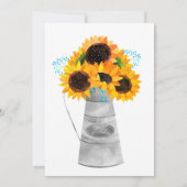 ひまわり誕生日の招待状2nd誕生日 招待状 (裏面)