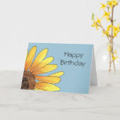 ひまわり誕生日カード カード (黄色い花)