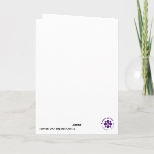 ひまわり誕生日カード カード (裏面)