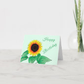 ひまわり誕生日カード カード (正面)