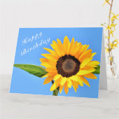ひまわり誕生日カード カード (黄色い花)
