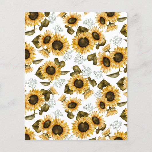 ひまわり誕生日タイムカプセルメッセージカード (裏面)