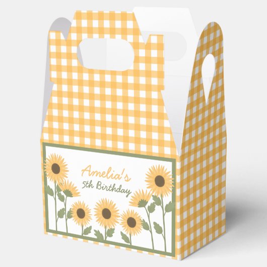 ひまわり誕生日パーティーお気に入りボックス フェイバーボックス (オープン)