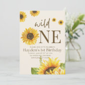 ひまわり誕生日パーティーへの招待 招待状 (スタンド正面)