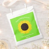 ひまわり誕生日パーティー フェイバーバッグ (クリップ留めされた状態)