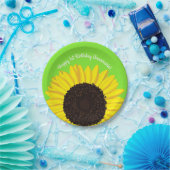 ひまわり誕生日パーティー ペーパープレート (パーティー)