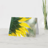 ひまわり誕生日恵みカード カード (正面)