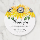 ひまわり誕生日第1ワン水彩フローラ第1位 フェイバータグ (正面)