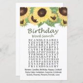 ひまわり誕生日語検索ゲーム (正面/裏面)