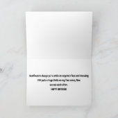 **ひまわり豊富**誕生日カード カード (内部)