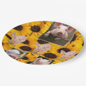 ひまわり豚紙プレート ペーパープレート (アングル)