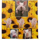 ひまわり豚 シャワーカーテン (正面)