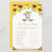 ひまわり象の価格は右シャワーゲーム (正面/裏面)