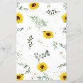 ひまわり象の赤ちゃんシャワーの上またはゲーム中 (裏面)