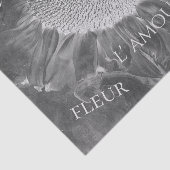 ひまわり負の白黒ヴィンテージスクリプト 薄葉紙 (詳細)