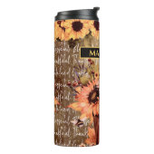 ひまわり賛美の感謝の気持ち タンブラー (回転左)