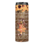 ひまわり賛美の感謝の気持ち タンブラー (裏面)