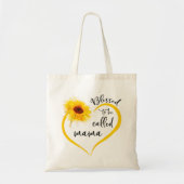 ひまわり賛美の贈り物という，ひまわりの贈り物 トートバッグ (正面)