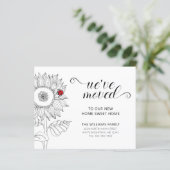 ひまわり赤いラディバグ予算移動カード (スタンド正面)