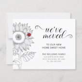 ひまわり赤いラディバグ予算移動カード (正面)