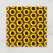 ひまわり赤ちゃんシャワーおむつラッフルエンクロージャカード エンクロージャーカード (裏面)