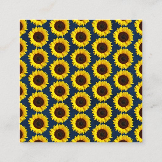 ひまわり赤ちゃんシャワーおむつラッフル エンクロージャーカード (裏面)