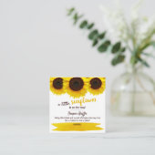 ひまわり赤ちゃんシャワーおむつラッフル エンクロージャーカード (スタンド正面)