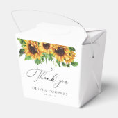 ひまわり赤ちゃんシャワーお願いボックス フェイバーボックス (裏面サイド)