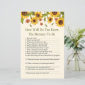 ひまわり赤ちゃんシャワーゲームをどれだけ知っているか (スタンド正面)