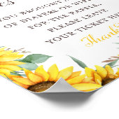 ひまわり赤ちゃんシャワーゲームサイン ポスター (角)