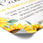 ひまわり赤ちゃんシャワーゲームサイン ポスター (角)