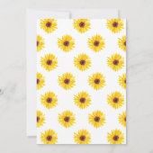 ひまわり赤ちゃんシャワーサンキューカード サンキューカード (裏面)