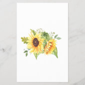 ひまわり赤ちゃんシャワービンゴゲームカード チラシ (裏面)