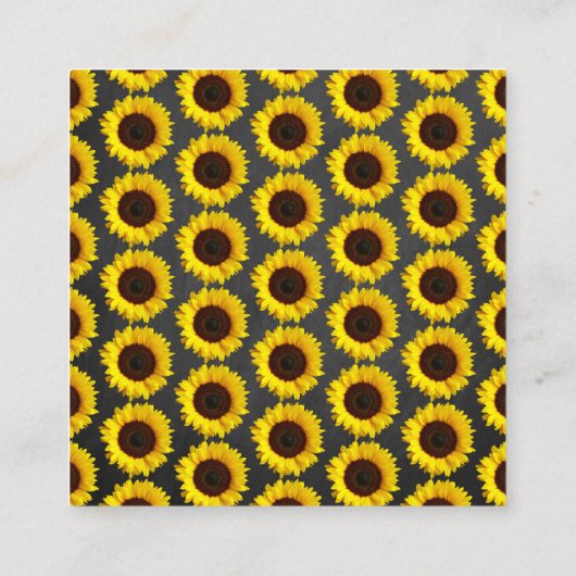 ひまわり赤ちゃんシャワーブックリクエスト囲いカード エンクロージャーカード (裏面)