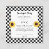 ひまわり赤ちゃんシャワーブックリクエスト エンクロージャーカード (正面)