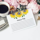 ひまわり赤ちゃんシャワーベビー素朴 エンクロージャーカード