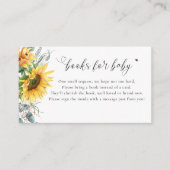 ひまわり赤ちゃんシャワーベビー エンクロージャーカード (正面)