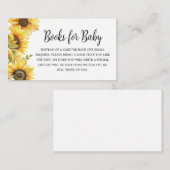 ひまわり赤ちゃんシャワーベビー エンクロージャーカード (正面/裏面)