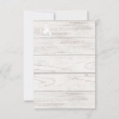 ひまわり赤ちゃんシャワーホワイトウォッシュバーンドウッド 出欠カード (裏面)