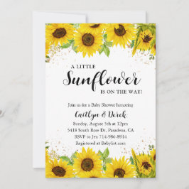 ひまわり赤ちゃんシャワー招待状 招待状