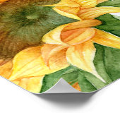 ひまわり赤ちゃんシャワー歓迎サイン ポスター (角)