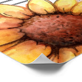 ひまわり赤ちゃんシャワー歓迎サイン ポスター (角)