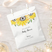 ひまわり赤ちゃんシャワー水彩フローラ フェイバーバッグ (クリップ留めされた状態)