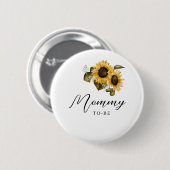 ひまわり赤ちゃんシャワー男女兼用 缶バッジ (正面&裏面)