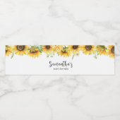 ひまわり赤ちゃんシャワー ペットボトルラベル (シングルラベル)