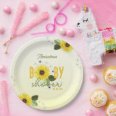 ひまわり赤ちゃんシャワー ペーパープレート (パーティー)