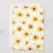 ひまわり赤ちゃんシャワー 招待状 (裏面)