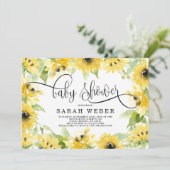 ひまわり赤ちゃんシャワー 招待状 (スタンド正面)