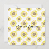 ひまわり赤ちゃんシャワー 招待状 (正面)