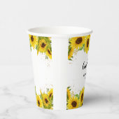 ひまわり赤ちゃんシャワー 紙コップ (右)